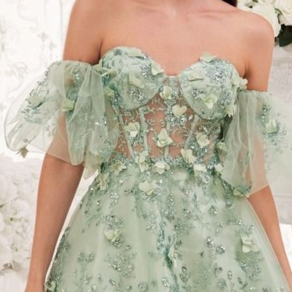 NEW SHORT OFF THE SHOULDER SLEEVELESS BABY DOLL DRESS WITH ZIPPER BACK CD KV1089 - Picture 9 of 10